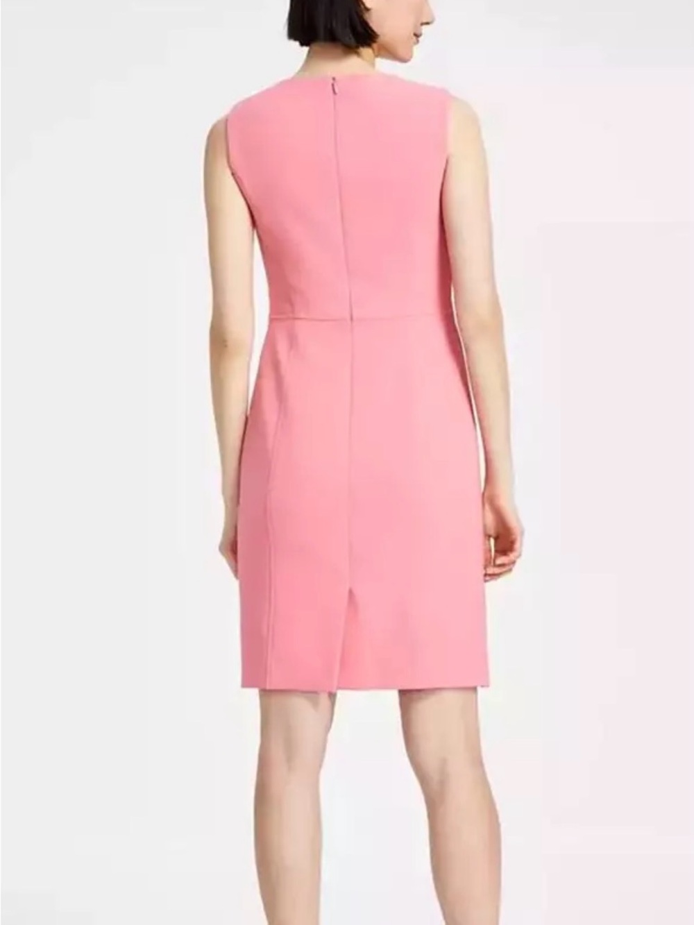Anne Klein Pink Sleeveless Sheath Midi Dress - Picture 2 of 5